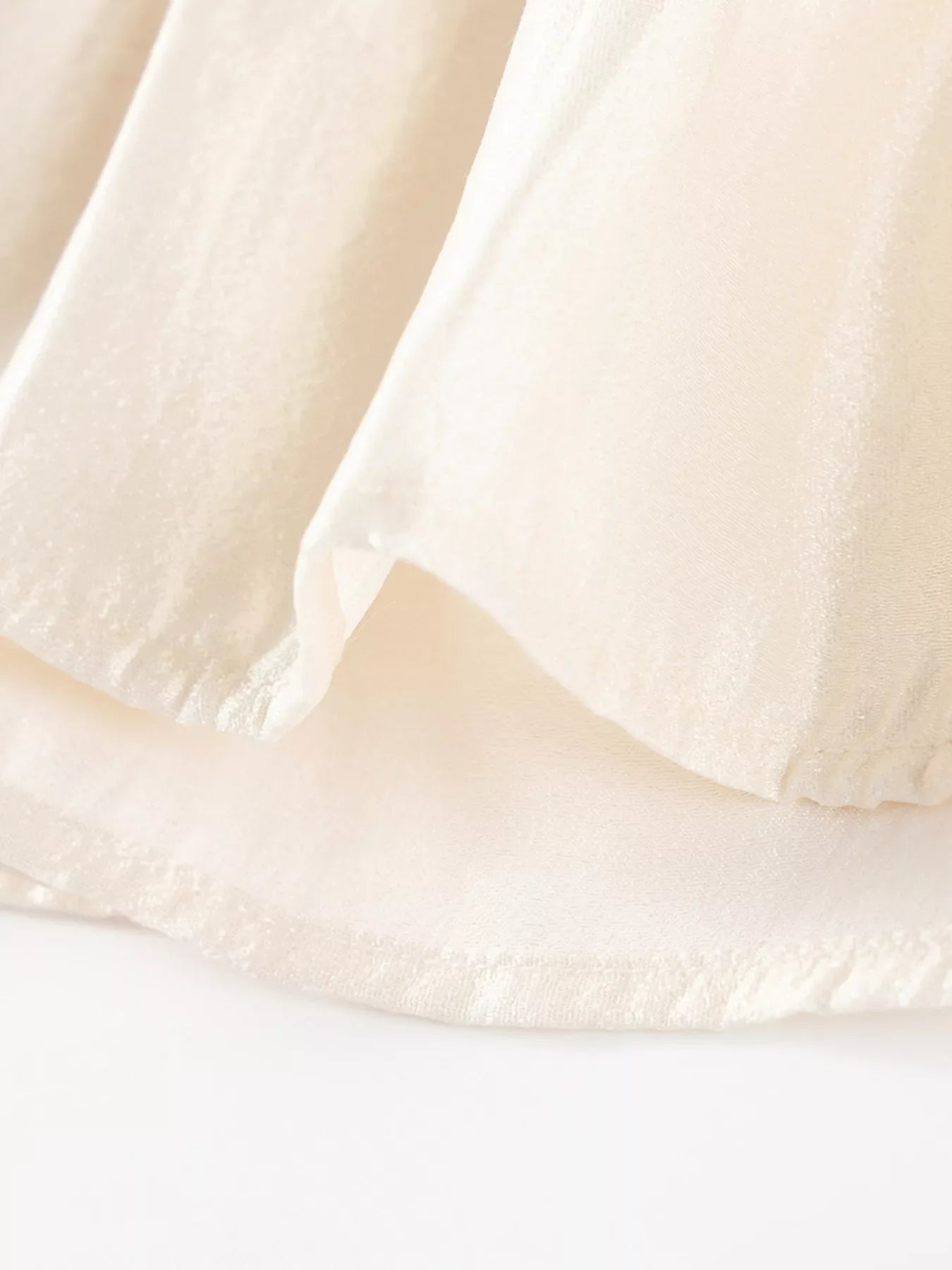 Children's Peter Pan Collar Ruffle Hem Dress