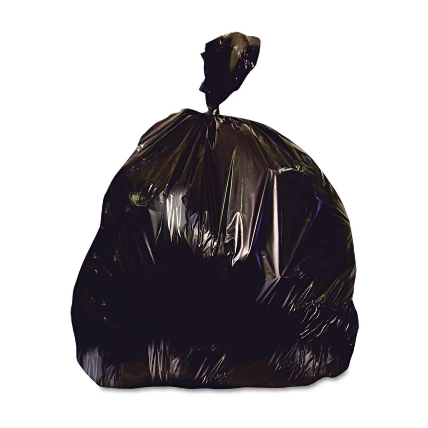 Heritage Low-Density Repro Can Liner, 56 gal, 2 mil, 43" x 47", Black, 100/Carton