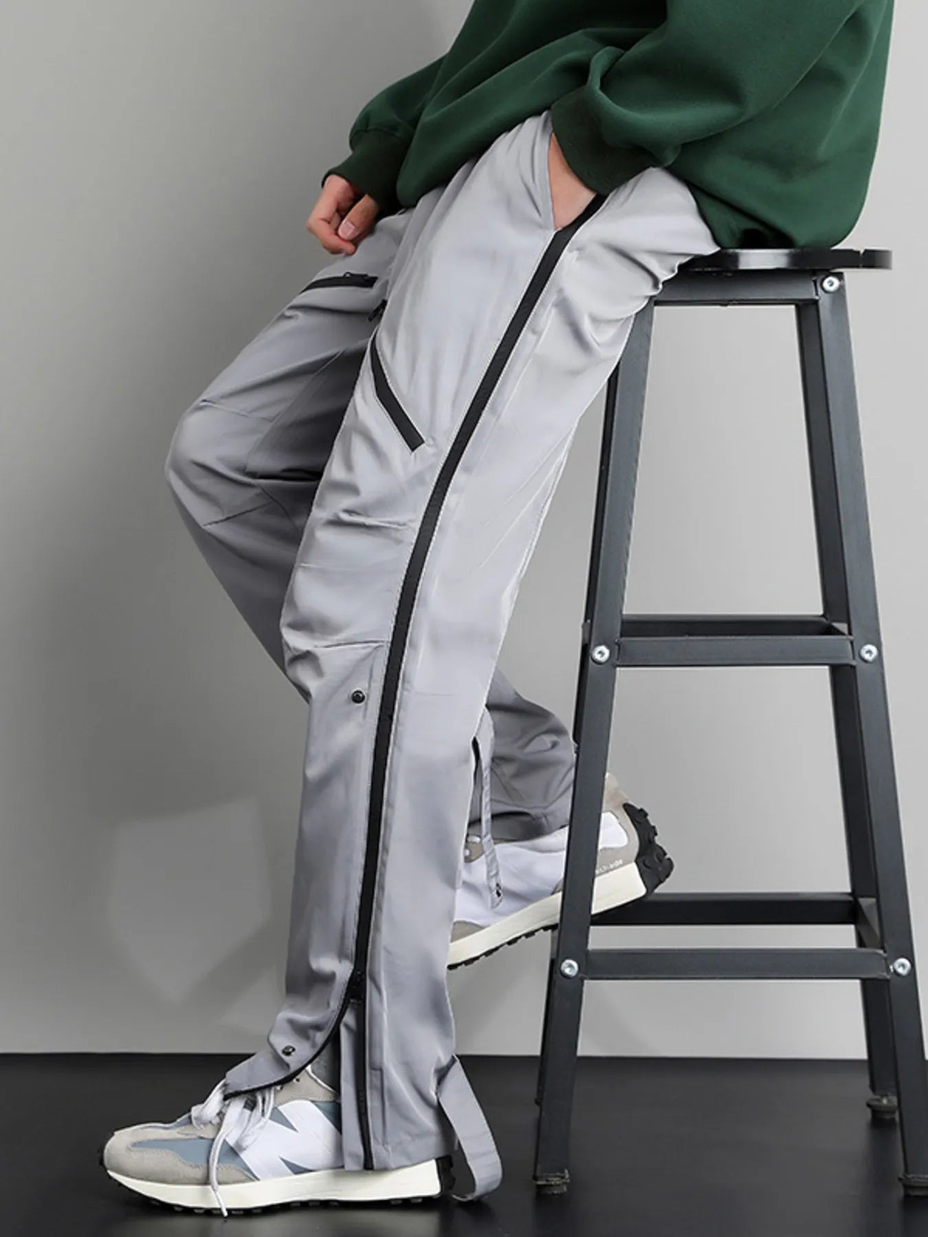 Men's Full Size Slit Straight Leg Pants Plus Size