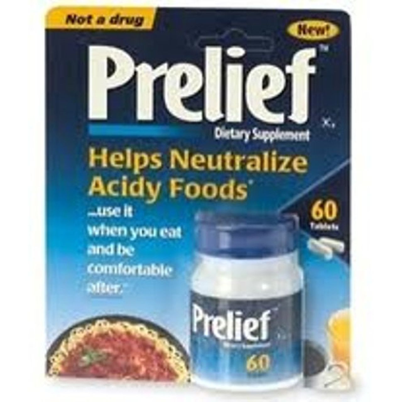 Prelief Acid Reducer Dietary Supplement Caplets 60 Ct