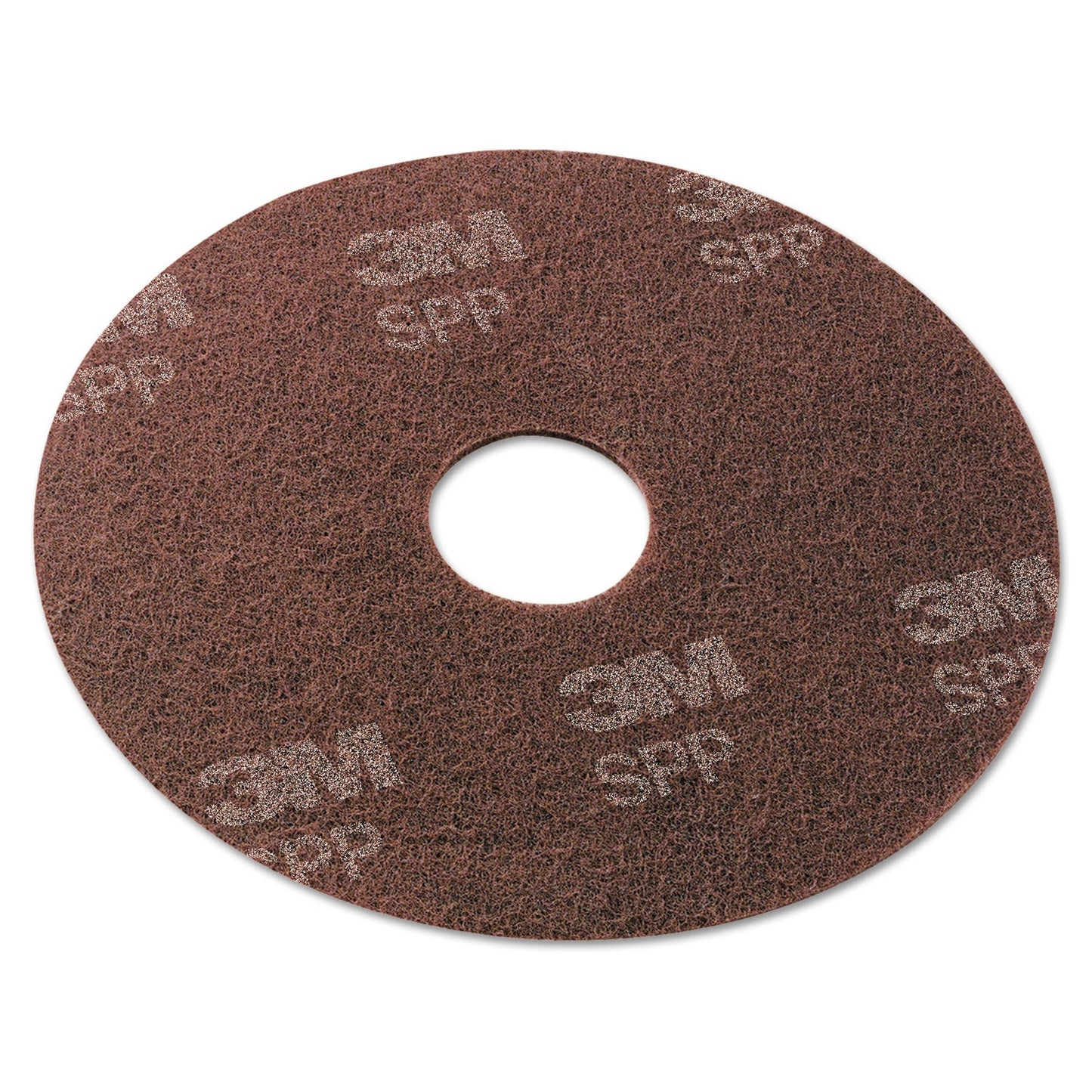 Scotch-Brite Surface Preparation Pad, 13" Diameter, Maroon, 10/Carton