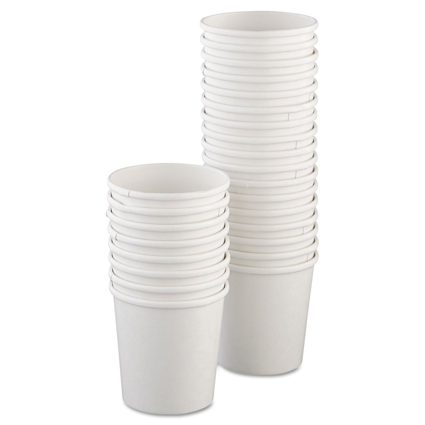 Dart Flexstyle Double Poly Paper Containers, 16 oz, White, Paper, 25/Pack, 20 Packs/Carton