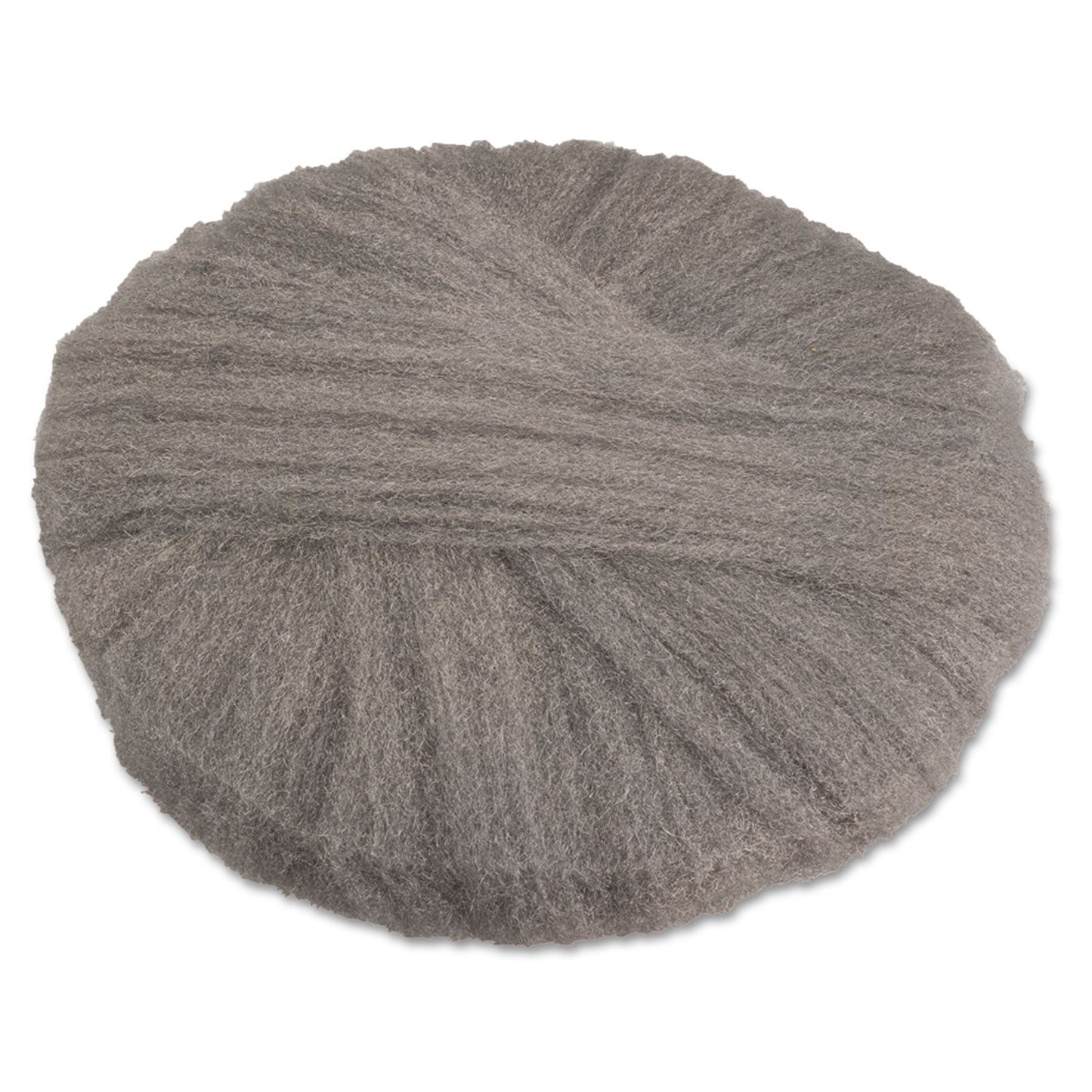GMT Radial Steel Wool Pads, Grade 2 (Coarse): Stripping/Scrubbing, 20" Diameter, Gray, 12/Carton