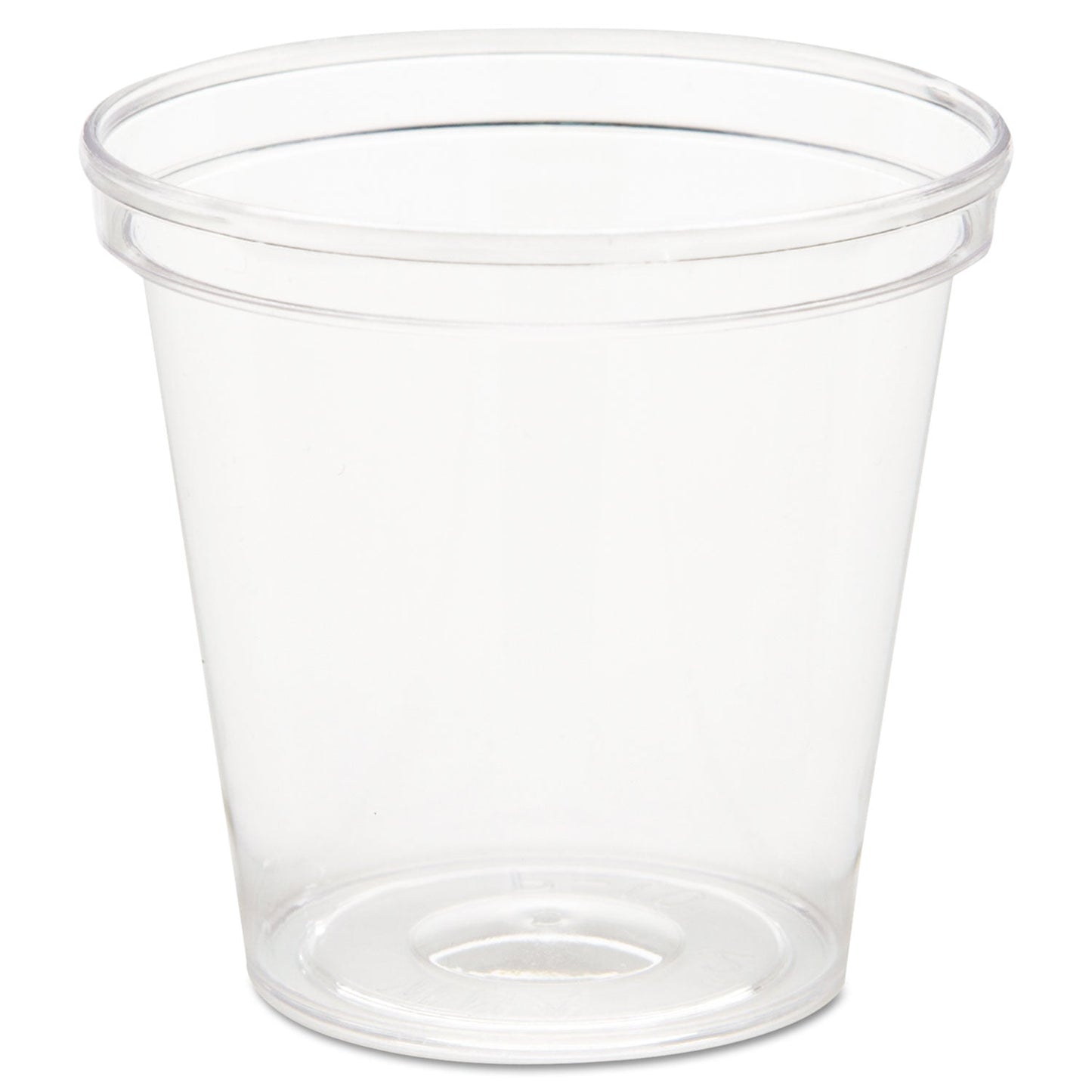 WNA Comet Plastic Portion/Shot Glass, 1 oz, Clear, 50/Pack, 50 Packs/Carton