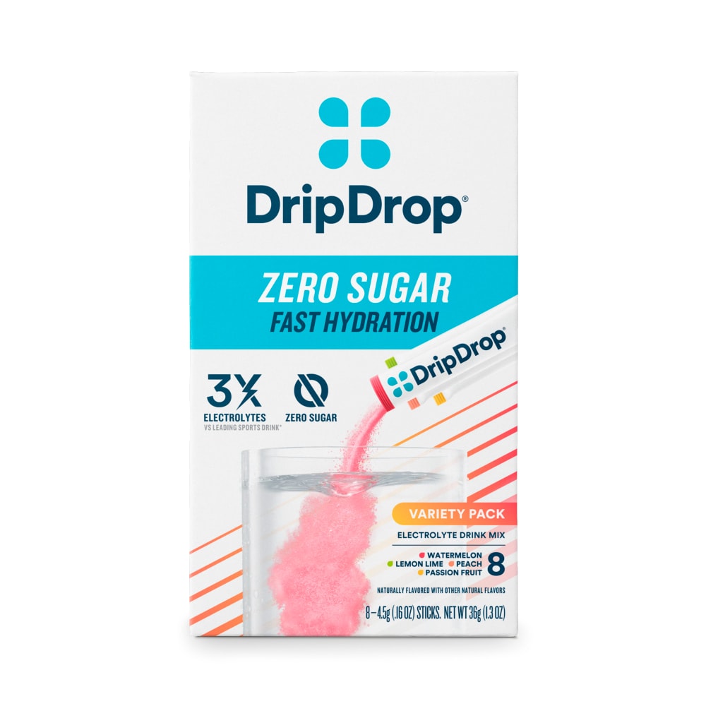 DripDrop Hydration Powder Zero Sugar Variety 8Ct