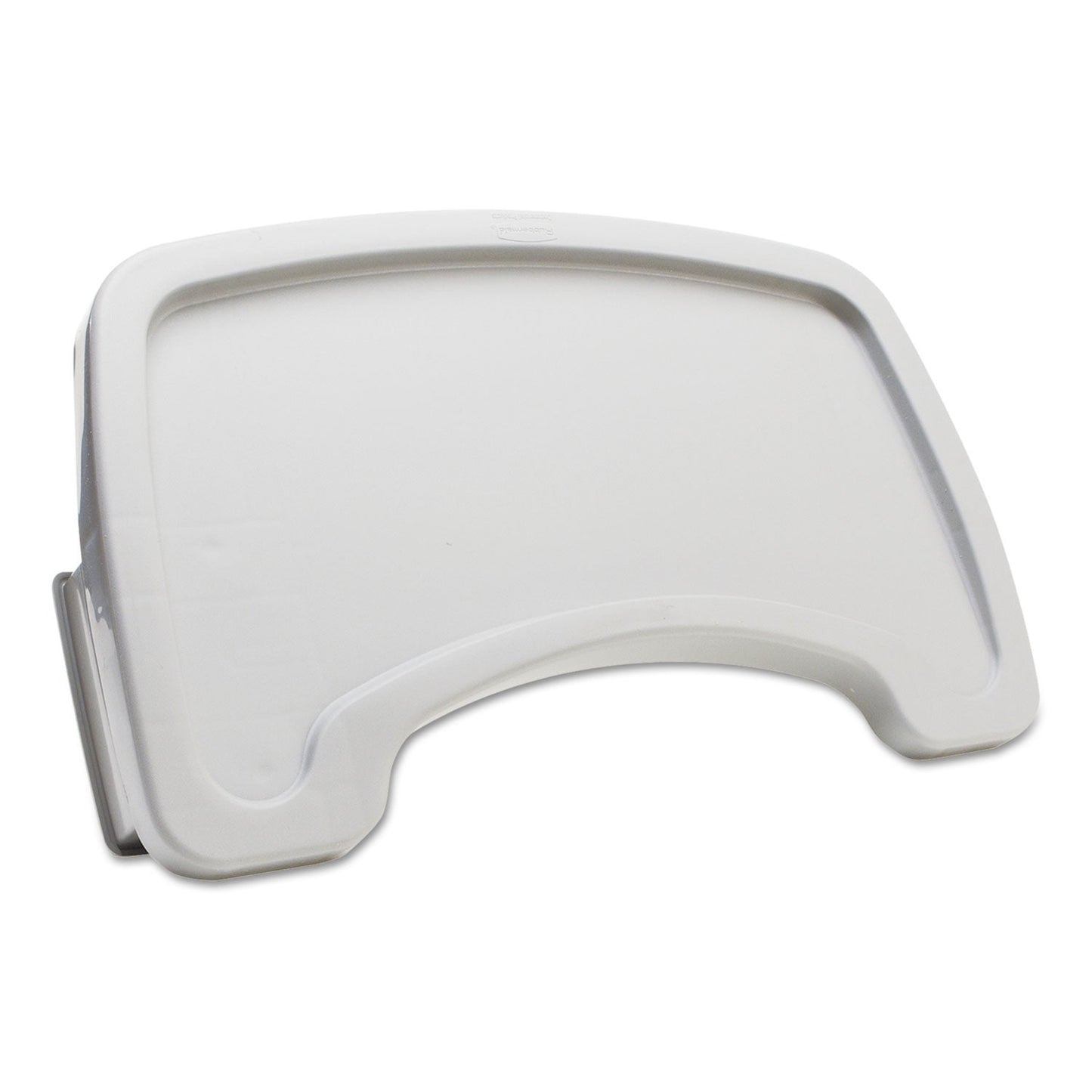 Rubbermaid Sturdy Chair Microban Youth Seat Tray for Rubbermaid Commercial Youth Seats, 18.5" x 11.5" x 3.25", Plastic, Platinum