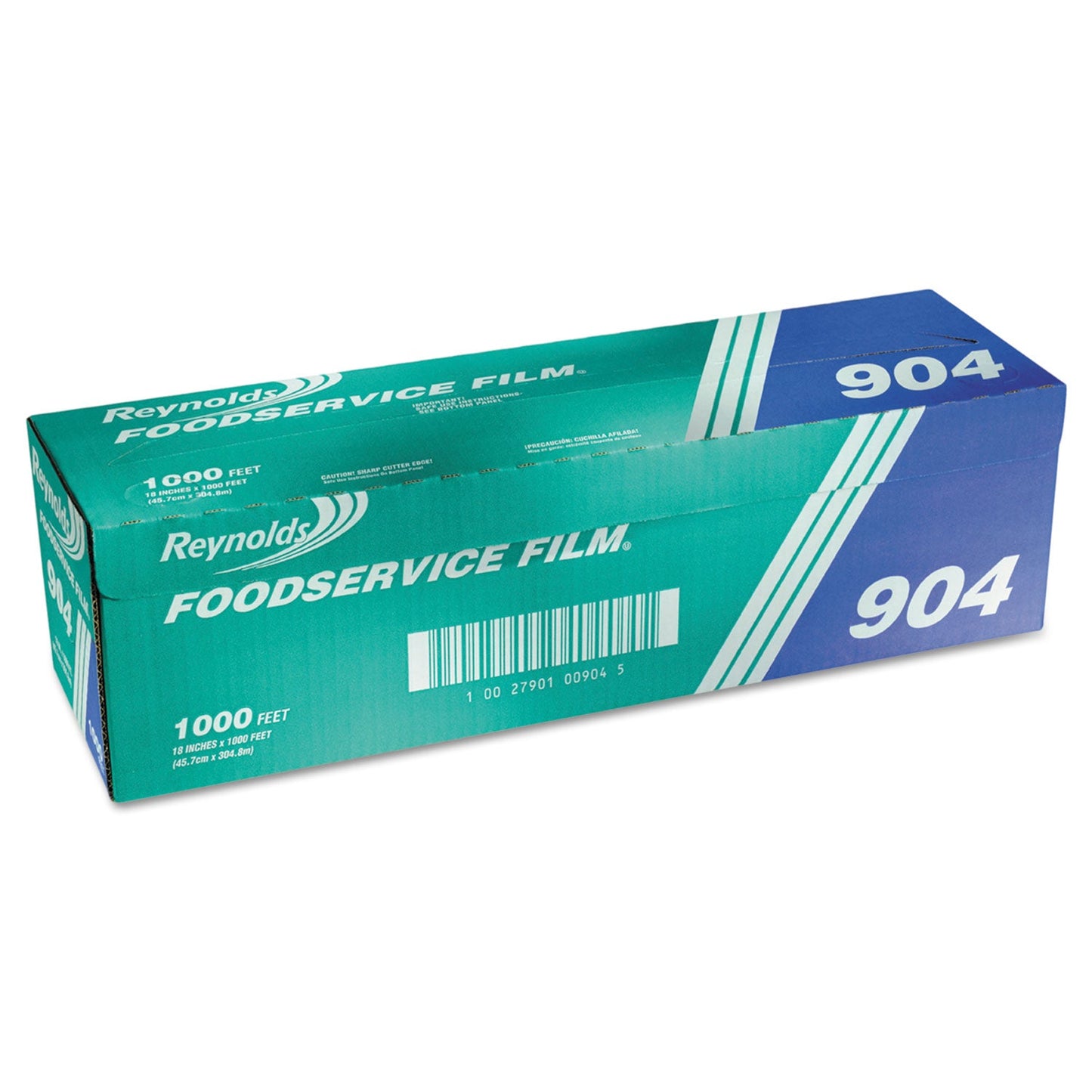 Reynolds Wrap PVC Film Roll with Cutter Box, 18" x 1,000 ft, Clear