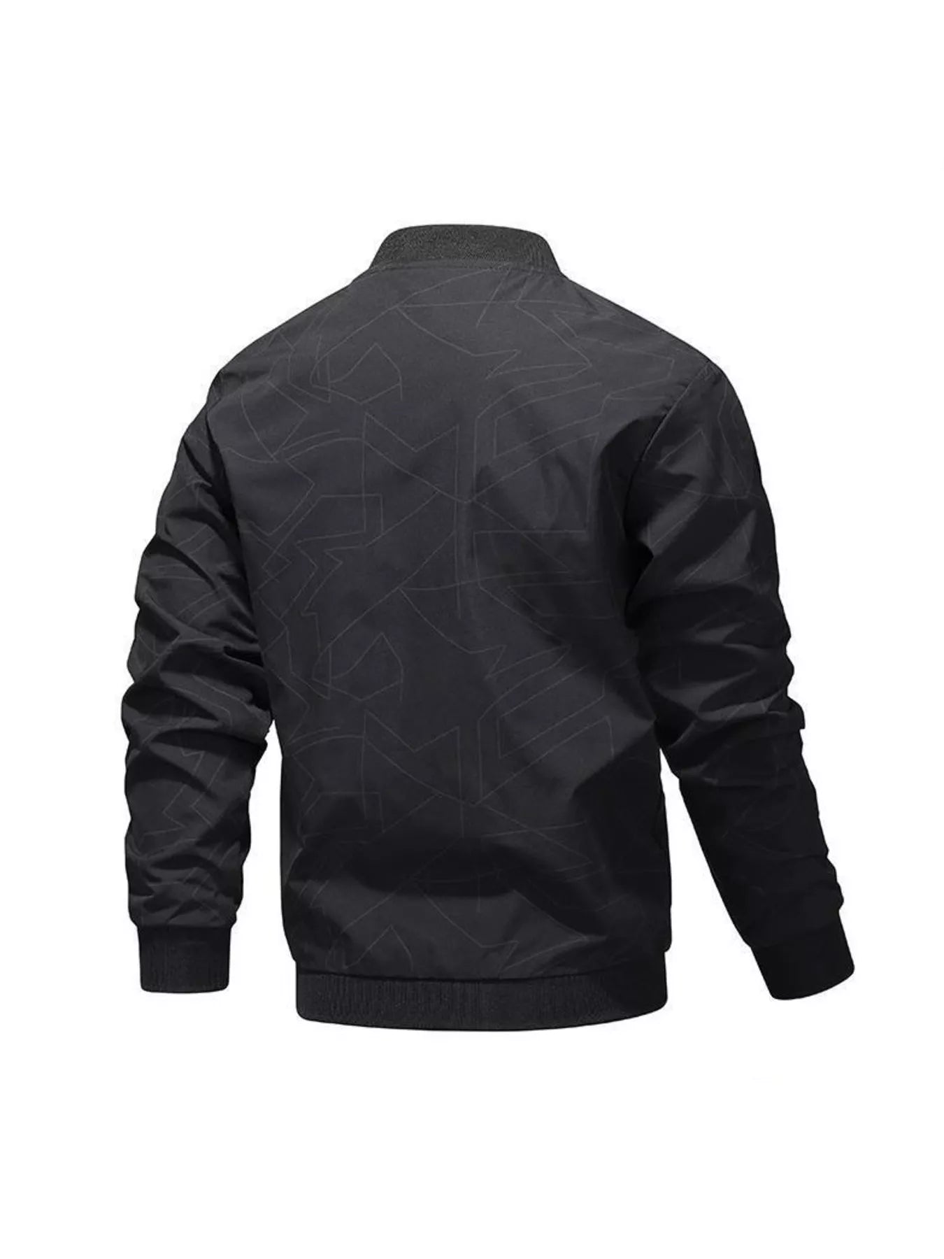 Men's Plus Size Zip Up Long Sleeve Jacket