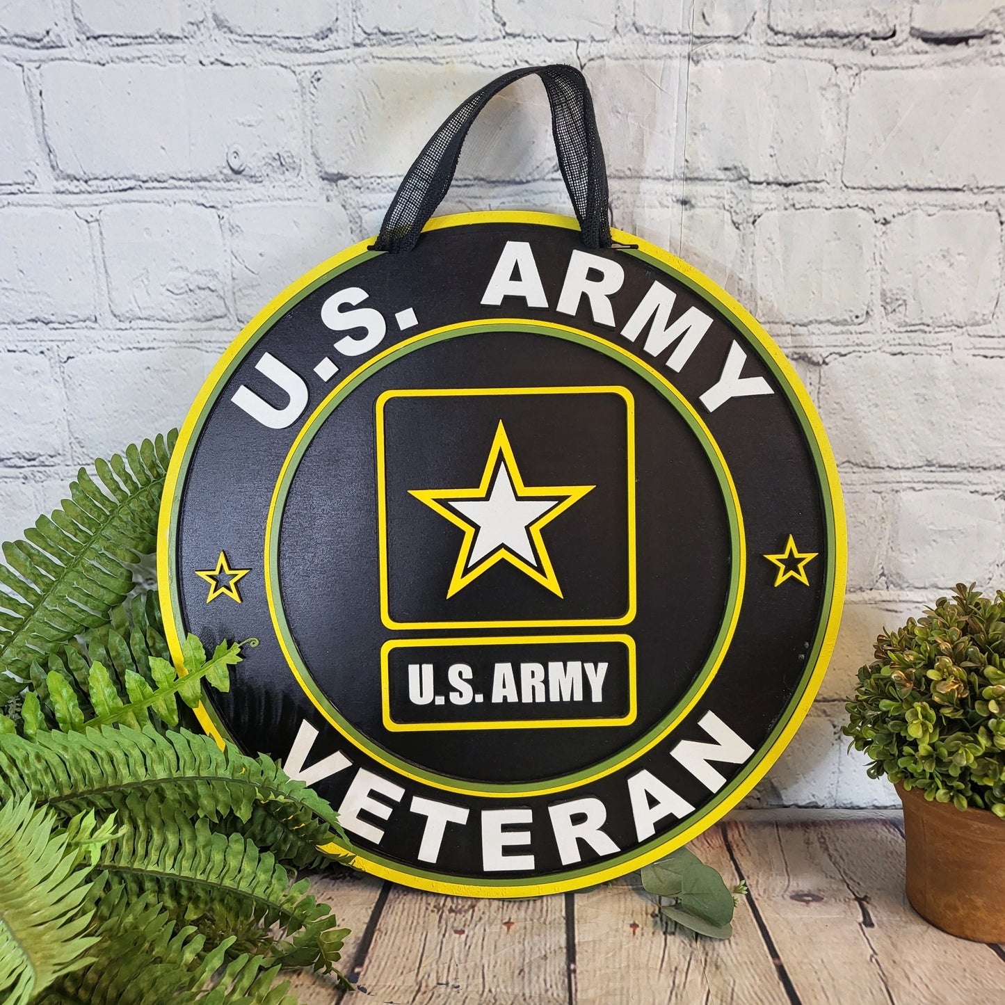 Army Veteran Door Hanger - Finished