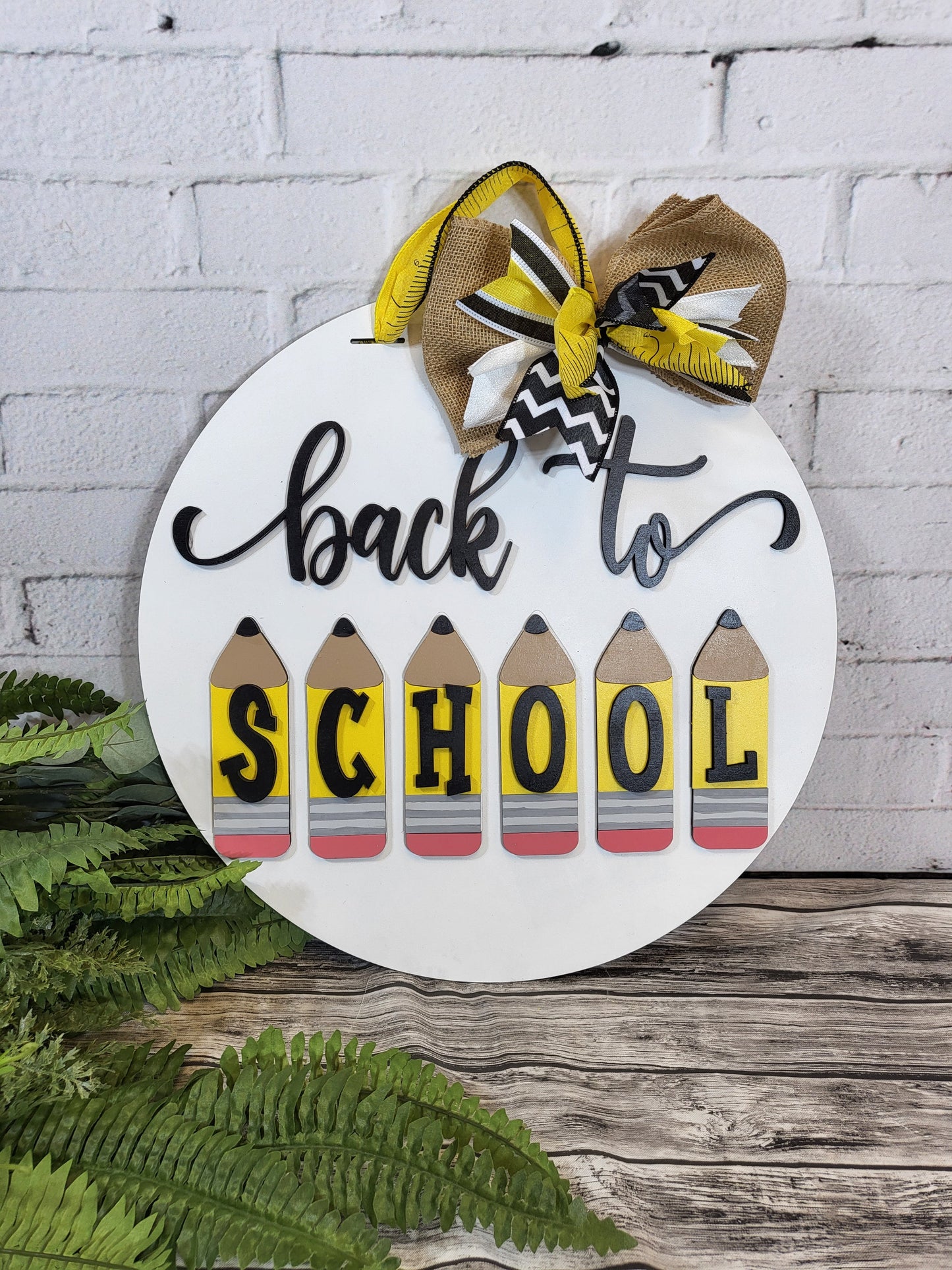 Back to School Door Hanger - Finished