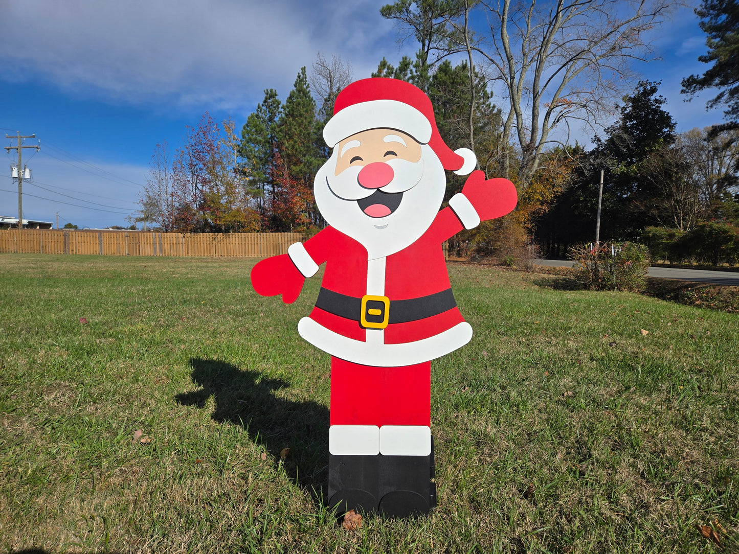 Large Santa Vertical Porch Leaner DIY Unfinished Kit