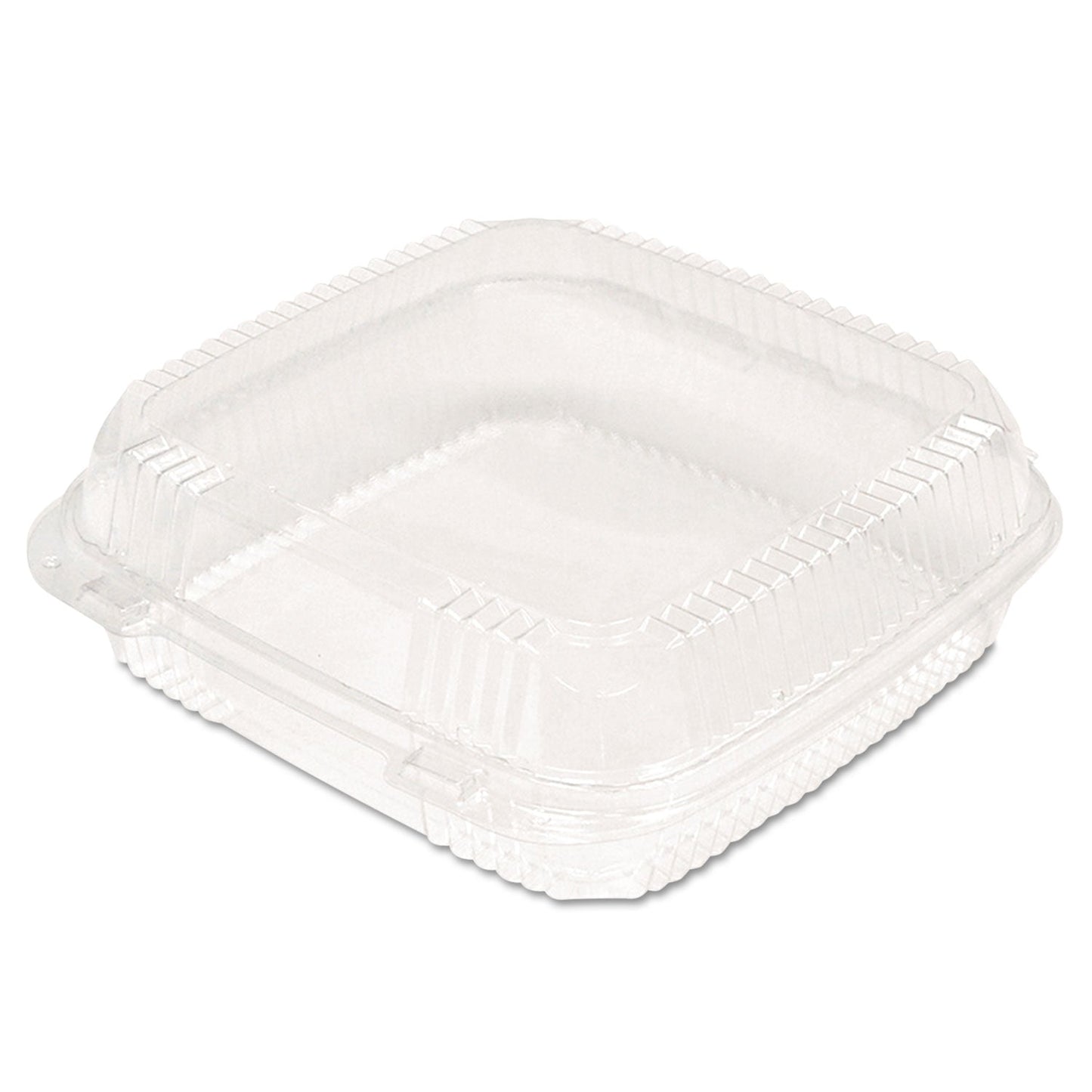 Pactiv Evergreen ClearView SmartLock Hinged Lid Container, 9.22 x 8.88 x 2.91, Clear, Plastic, 200/Carton