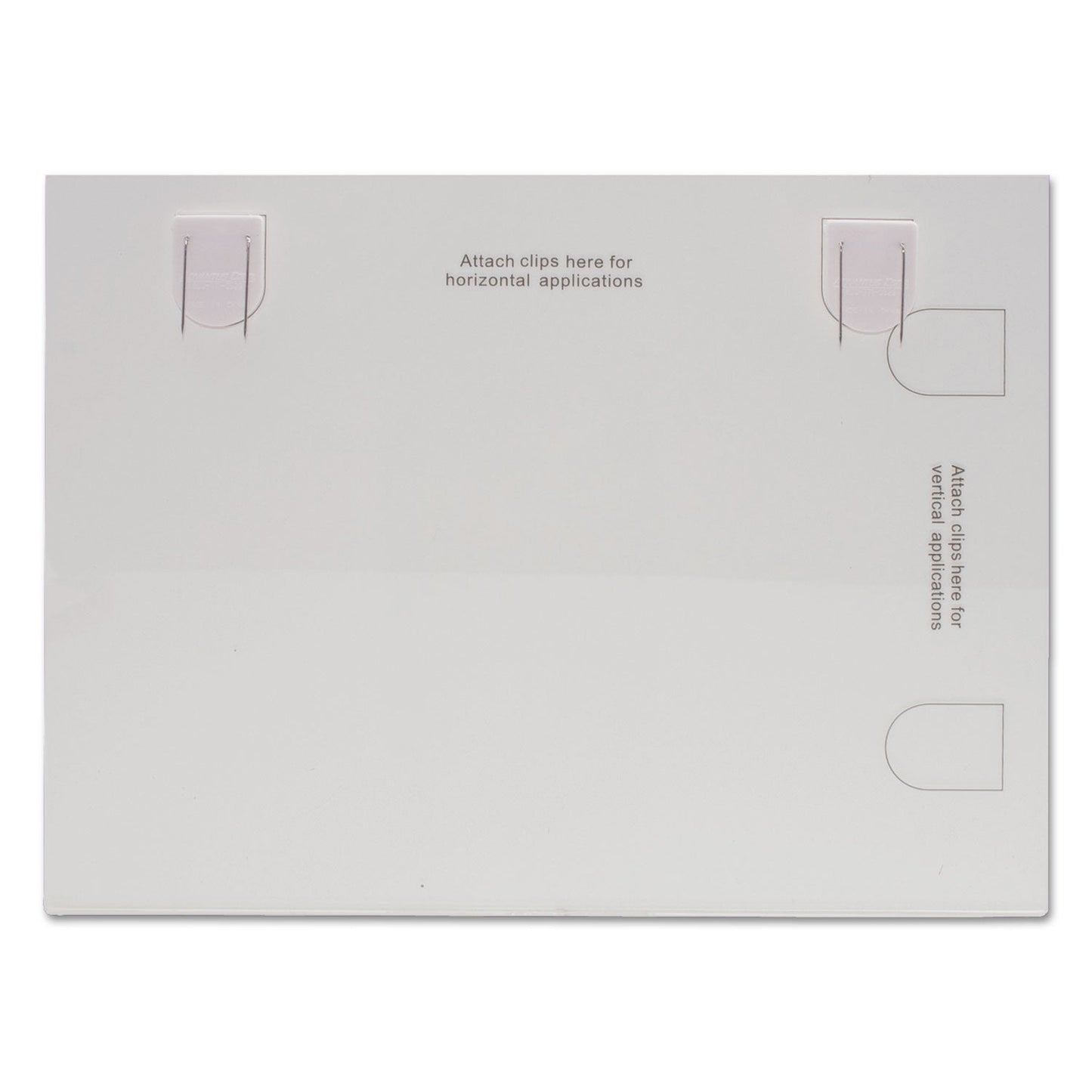 Advantus Panel Wall Acrylic Frame, 11 x 8.5, Fabric Panel Mount, Clear