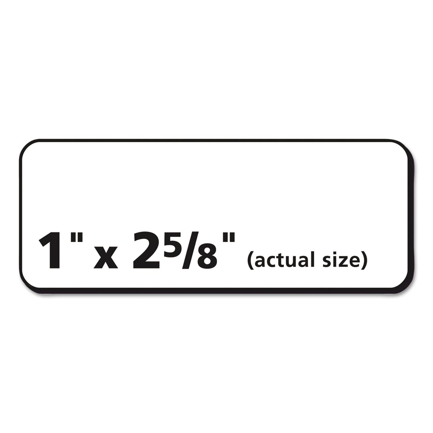 Avery Matte Clear Easy Peel Mailing Labels w/ Sure Feed Technology, Laser Printers, 1 x 2.63, Clear, 30/Sheet, 10 Sheets/Pack