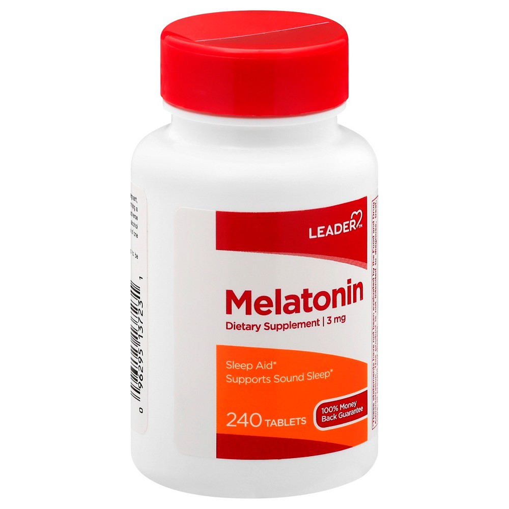 Leader Melatonin 3 Mg Tablets 240 Ct