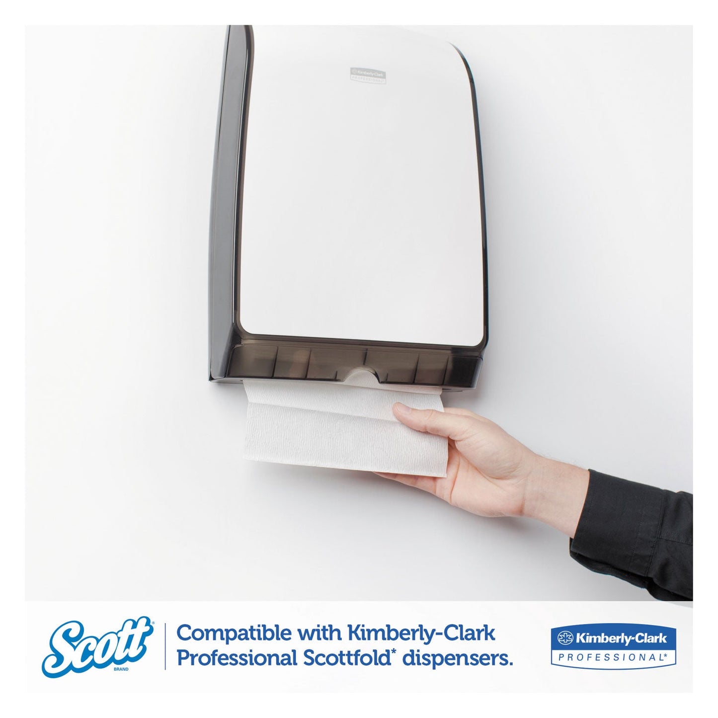 Scott Pro Scottfold Towels, 7.8 x 12.4, White, 175 Towels/Pack, 25 Packs/Carton