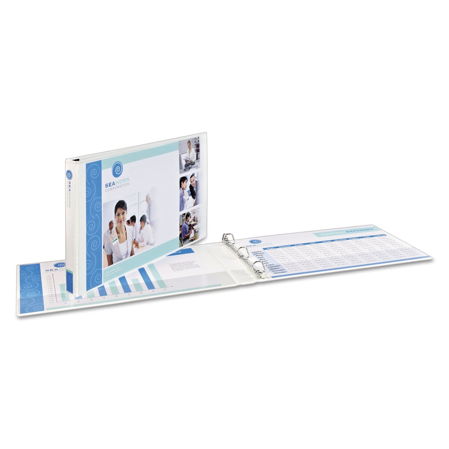 Avery Heavy-Duty View Binders, 3 Rings, 1.5" Capacity, 11 x 17, White