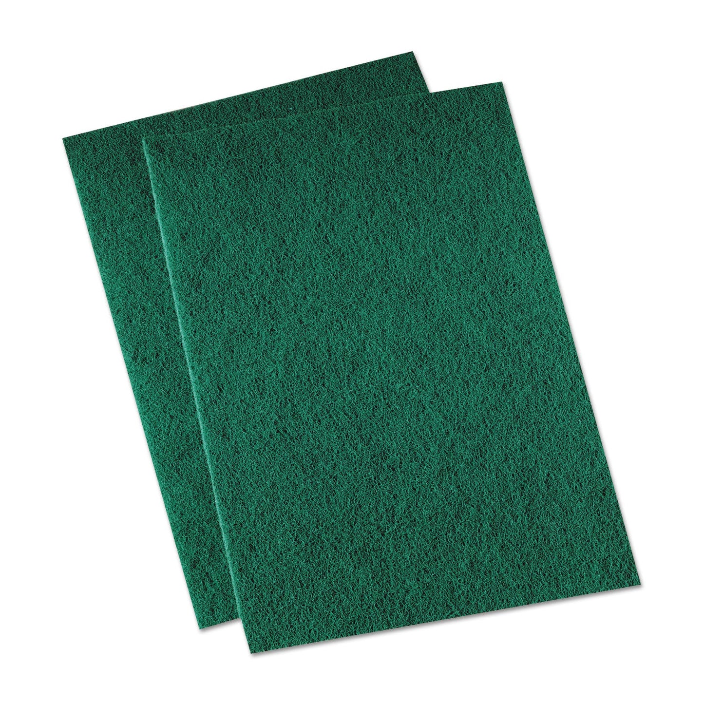 Boardwalk Medium Duty Scour Pad, 6 x 9, Green, 20/Carton