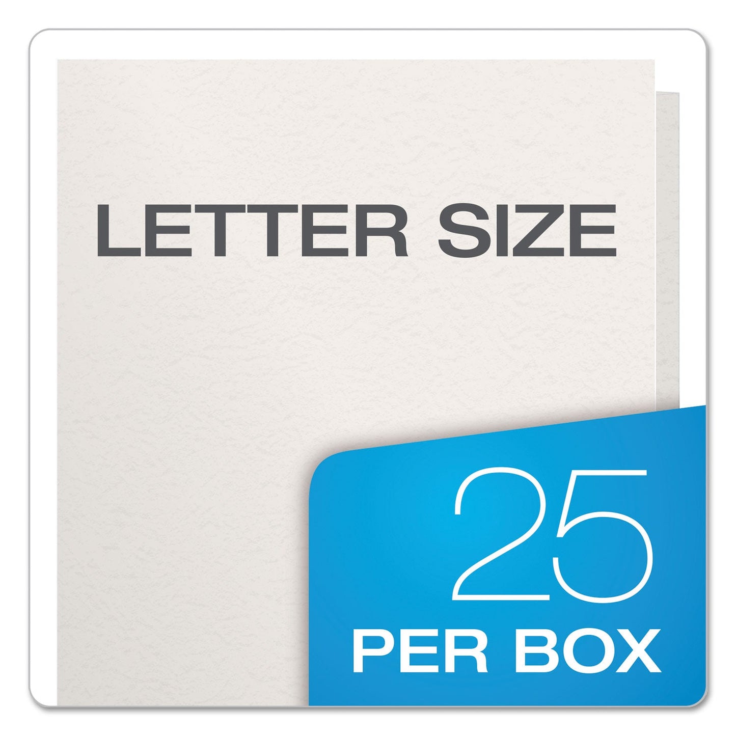 Oxford Twin-Pocket Folders with 3 Fasteners, 0.5" Capacity, 11 x 8.5, White, 25/Box