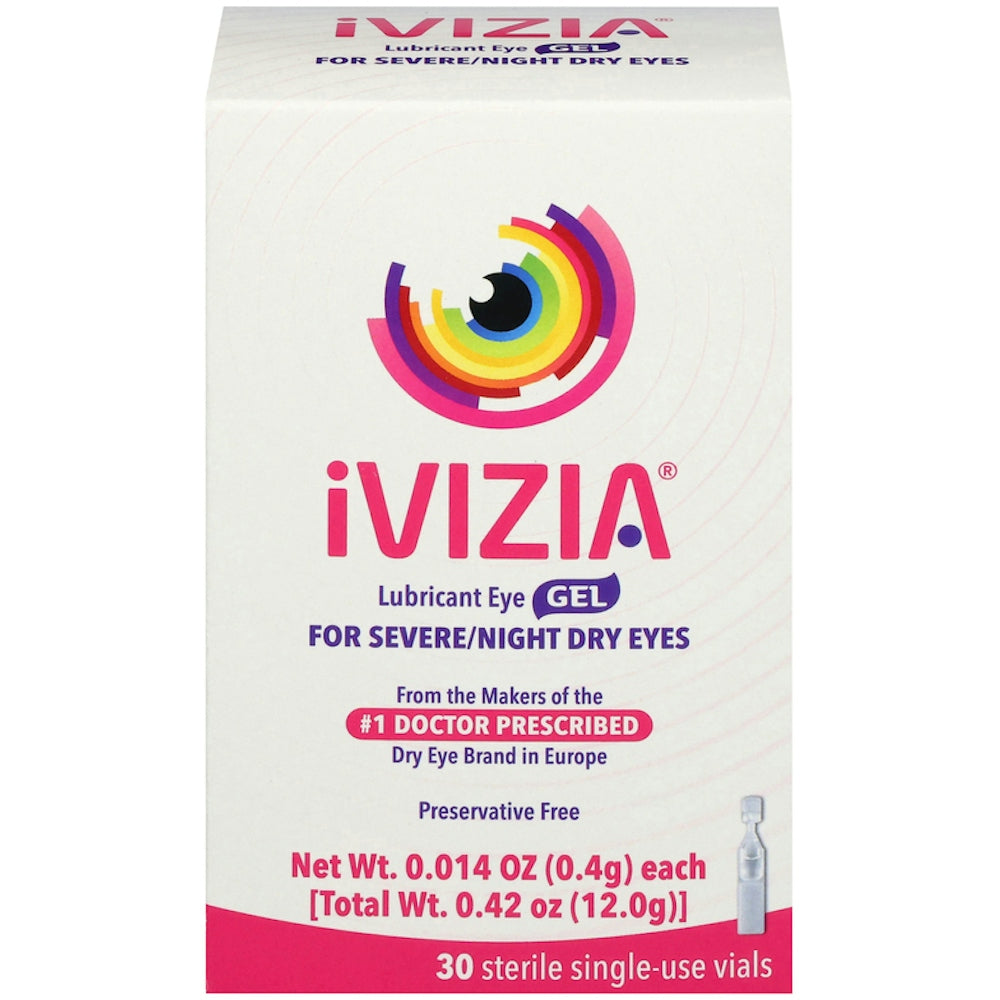 Ivizia Lubricant Eye Gel For Sebvere And Nighttime Dry Eye Relief 30Ct