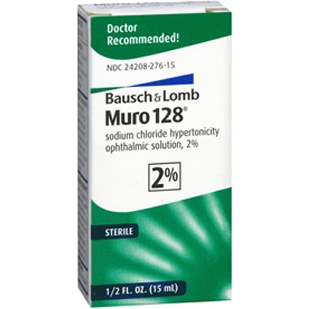 Muro -128 2% Sodium Chloride Hypertonicity Ophthalmic Solution Drops 15 Ml