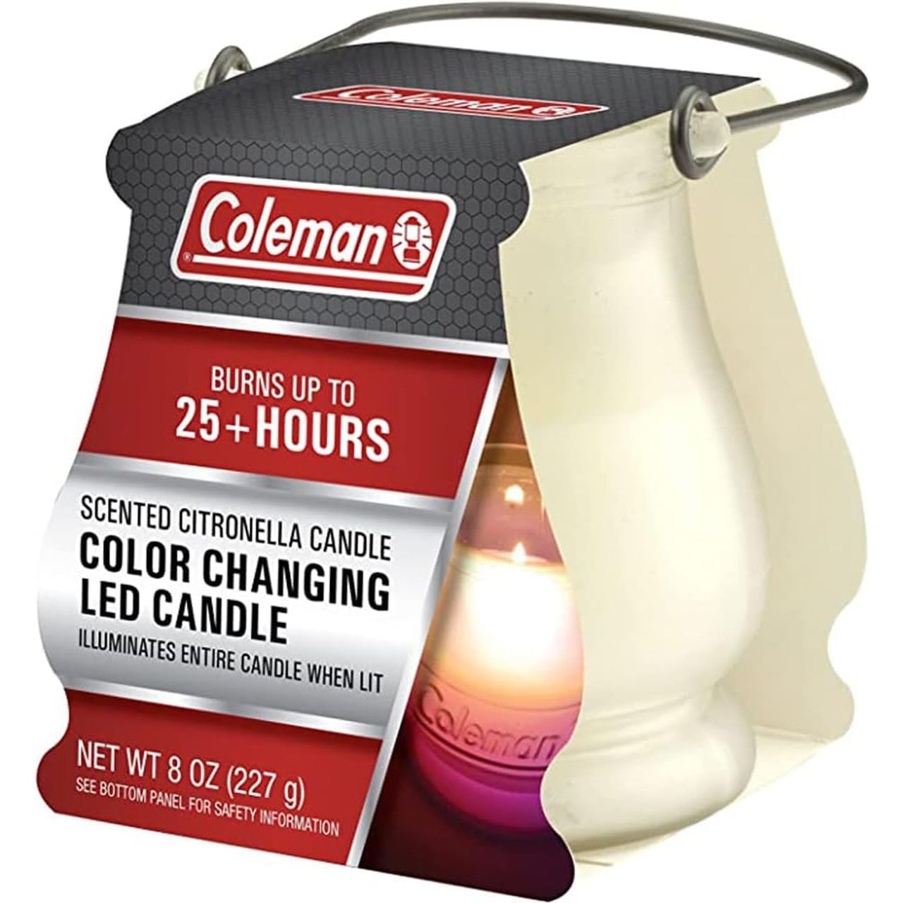Coleman Citronella Candle Led Color Changing 8 Oz