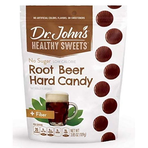 Dr. John's Healthy Sweets Sugar Free Hard Candy Root Beer 3.85 OZ