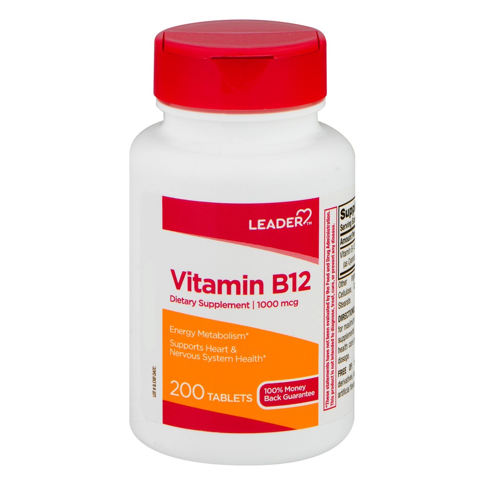 Leader (Tm) Vitamin B 12 1000 Mcg Tablet 200Ea