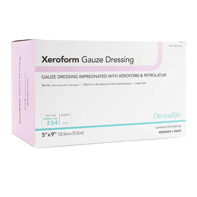 Dermarite Xeroform Gauze Dressing 5 X 9 In 50 Ct