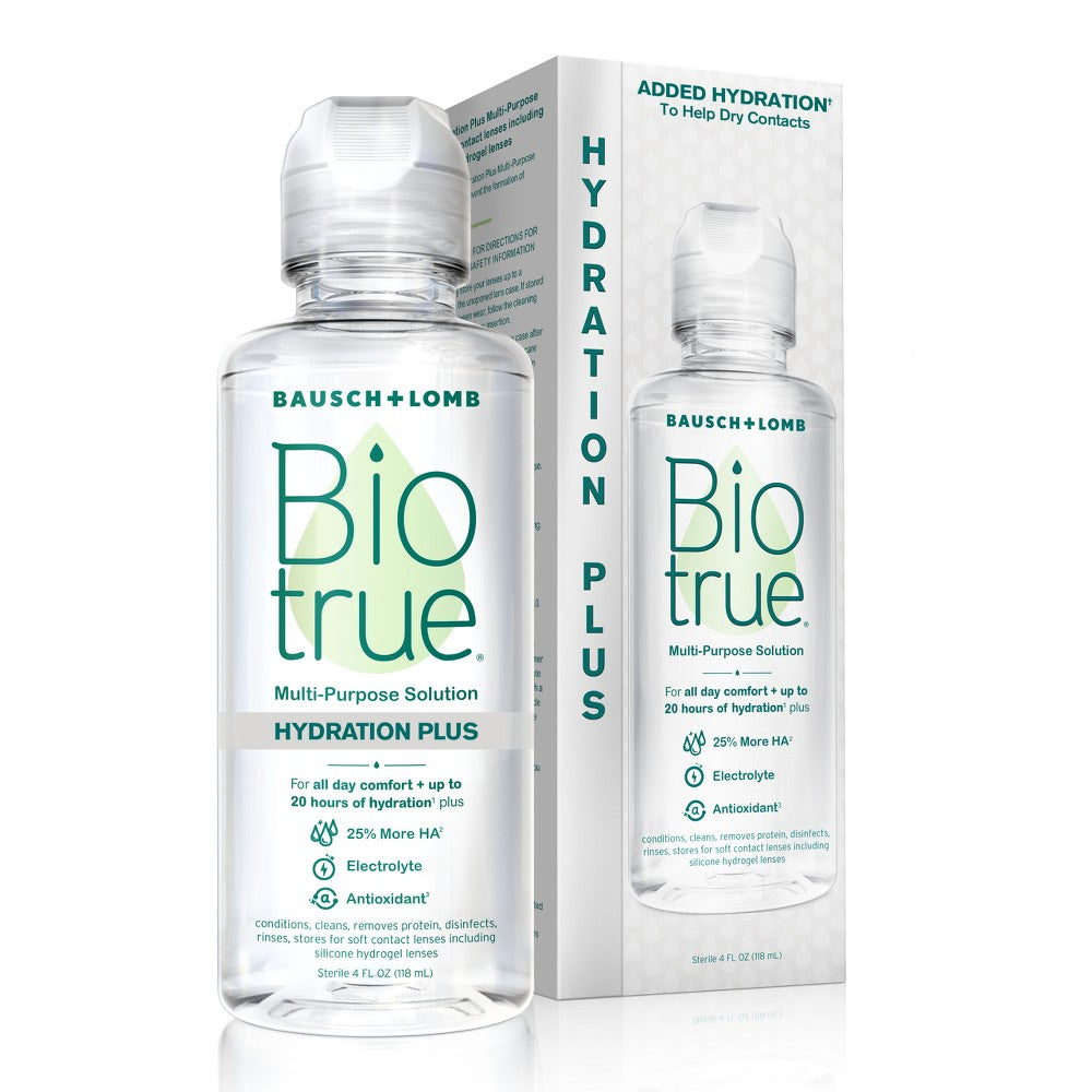 Biotrue Hydration Plus Contact Lens Solution 4 Oz