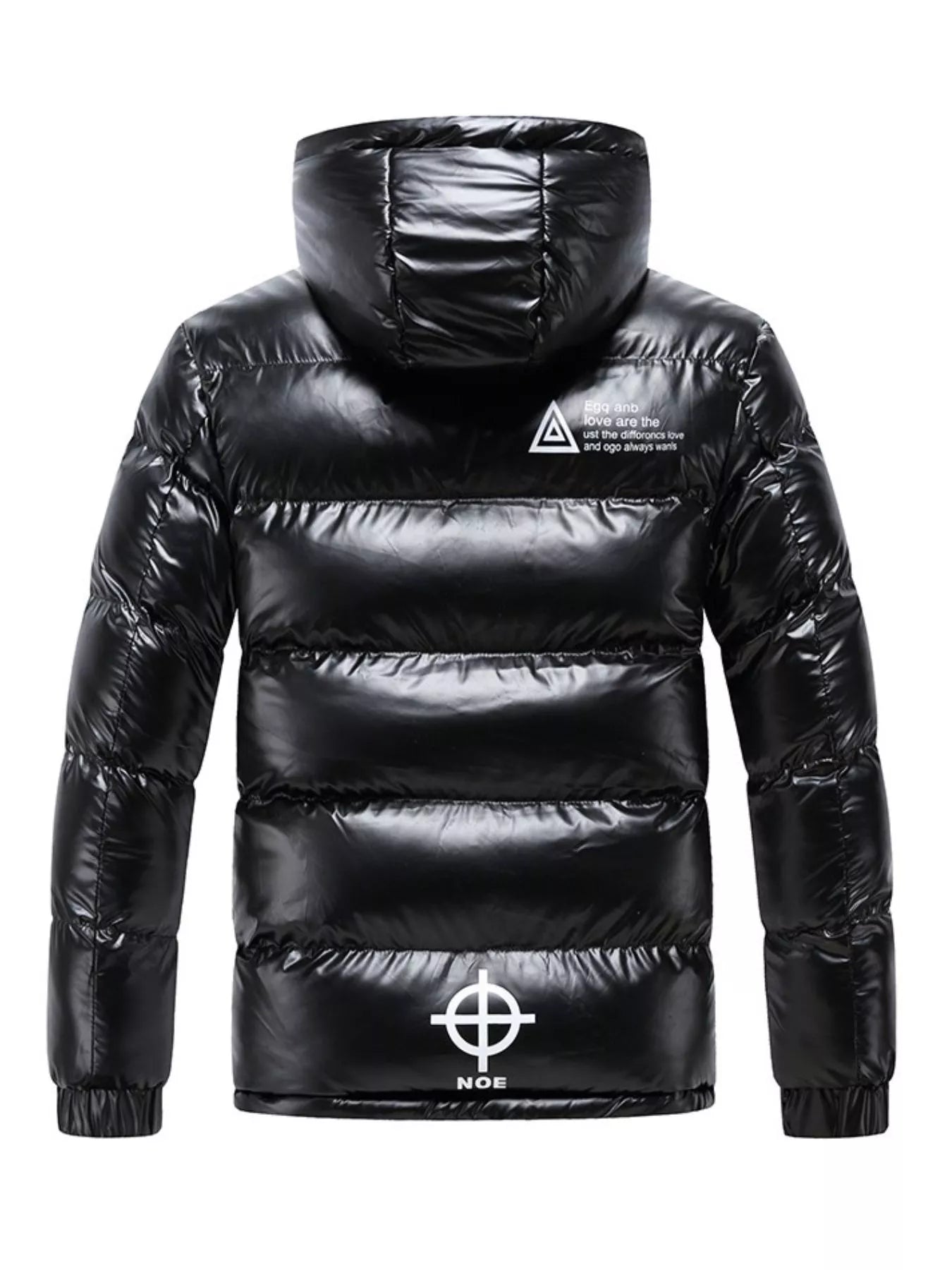 Men's Plus Size Padded Hooded Winter Coat