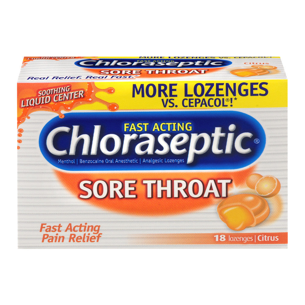 Chloraseptic Lozenges 6-10Mg Citrus 18 Ea