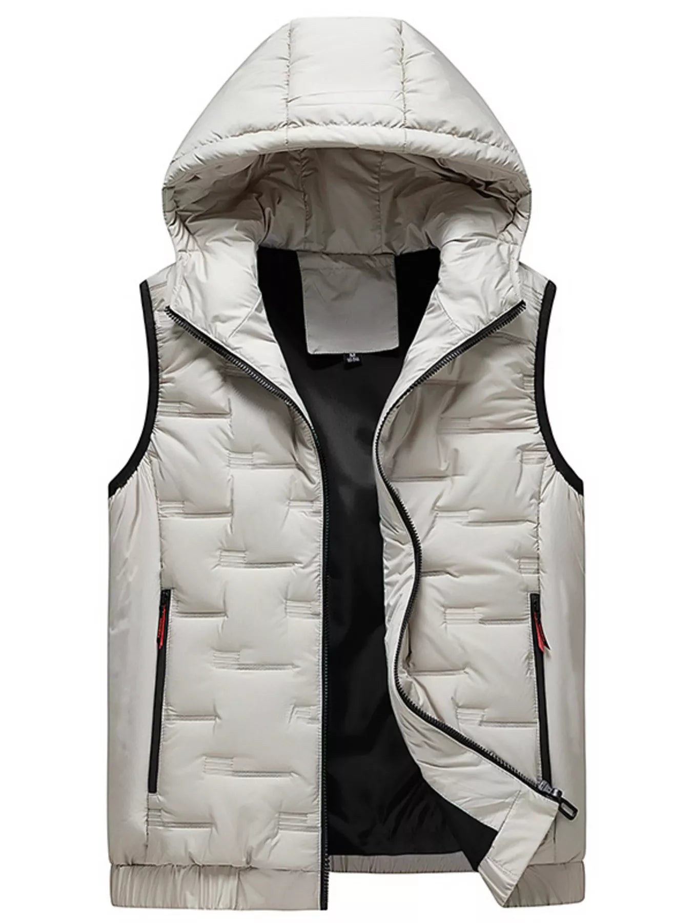 Men's Plus Size Hooded Padded Winter Vest