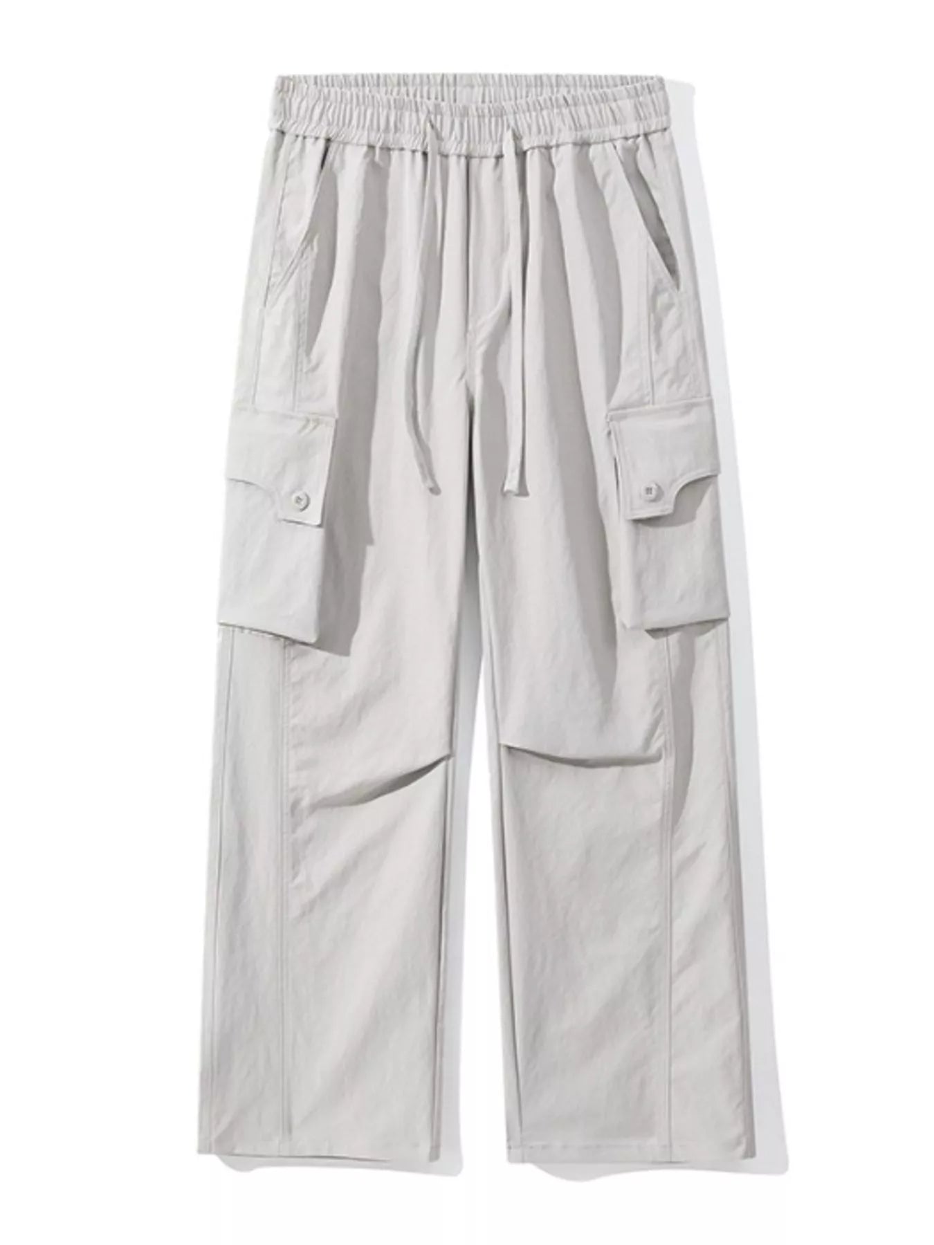 Men's Full Size Loose Fit Multi-Pocket Cargo Pants Plus Size