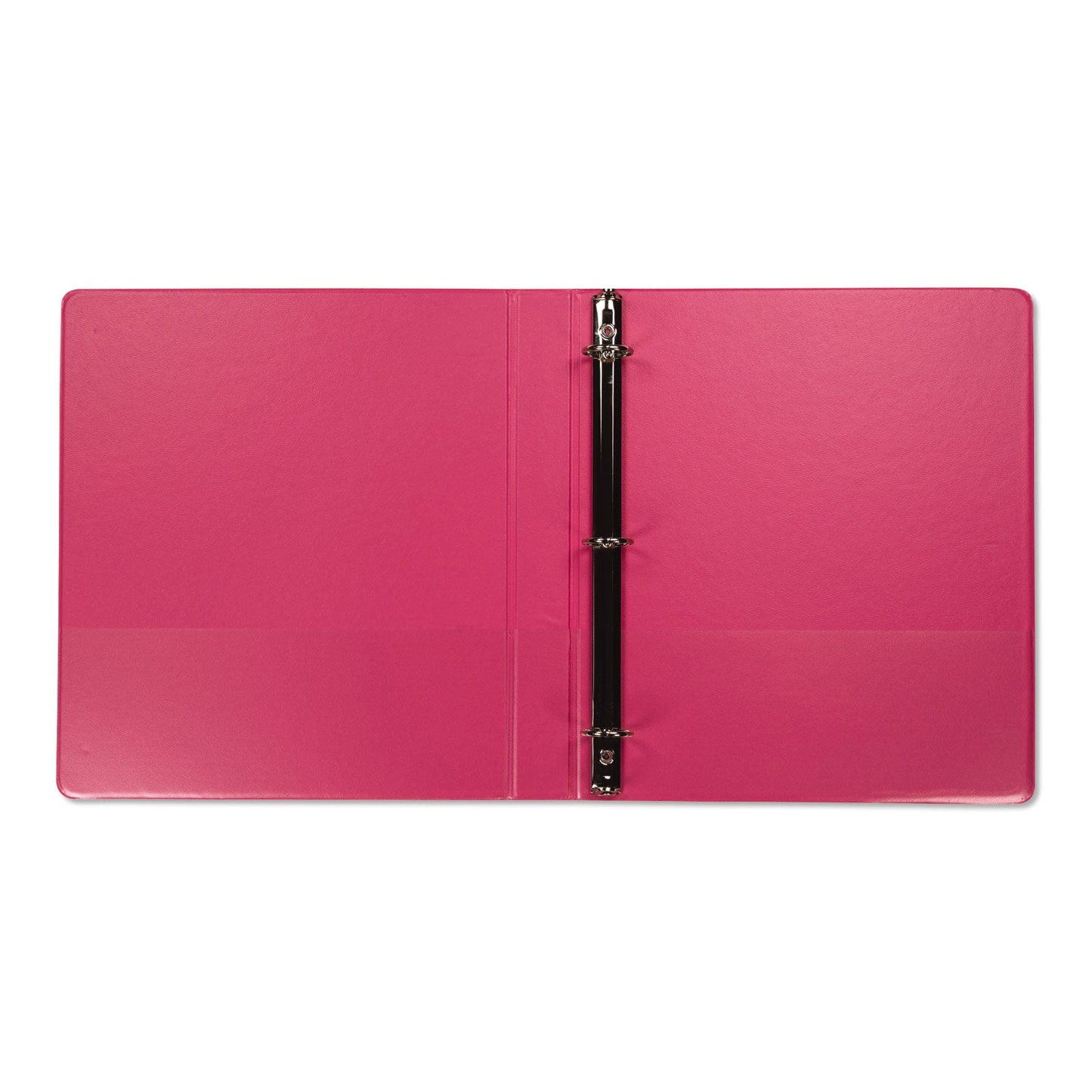 Samsill Earth’s Choice Biobased Durable Fashion View Binder, 3 Rings, 1" Capacity, 11 x 8.5, Berry, 2/Pack