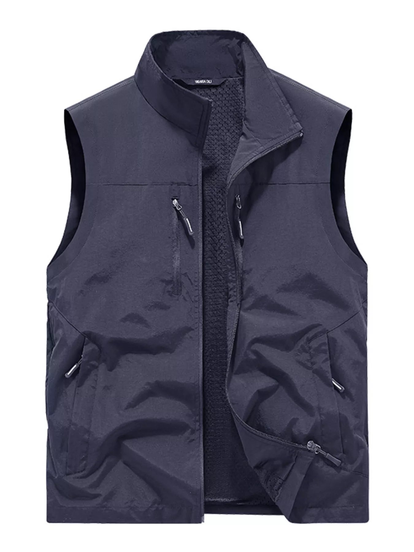 Men's Plus Size Lightweight Outdoor Zip Up Vest