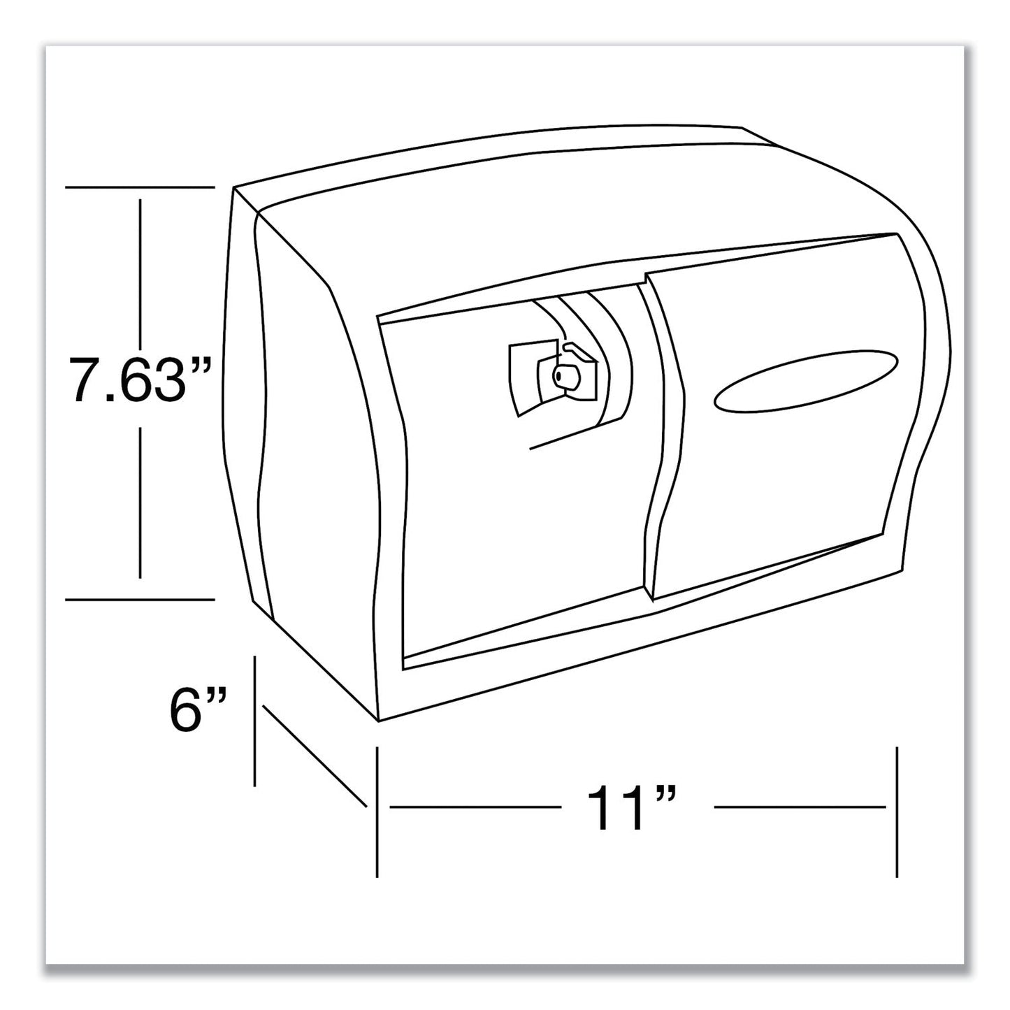 Scott Pro Coreless SRB Tissue Dispenser, 10.13 x 6.4 x 7, Stainless Steel