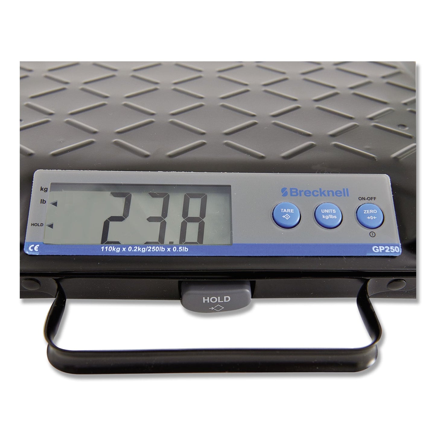 Brecknell Portable Electronic Utility Bench Scale, 250 lb Capacity, 12.5 x 10.95 x 2.2 Platform