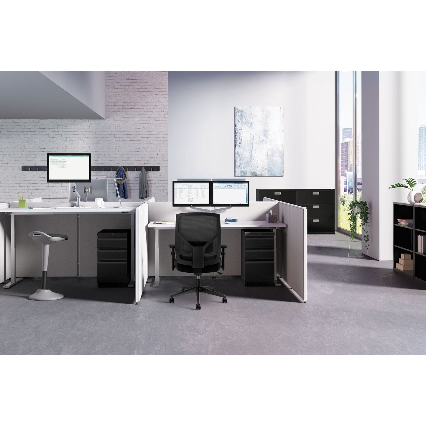 HON Verse Office Panel, 60w x 72h, Gray