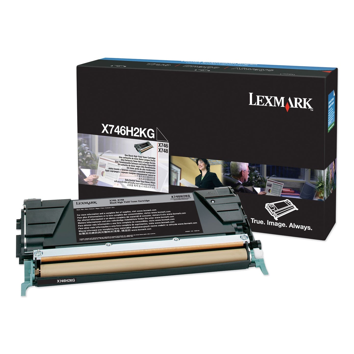 Lexmark X746H2KG High-Yield Toner, 12,000 Page-Yield, Black