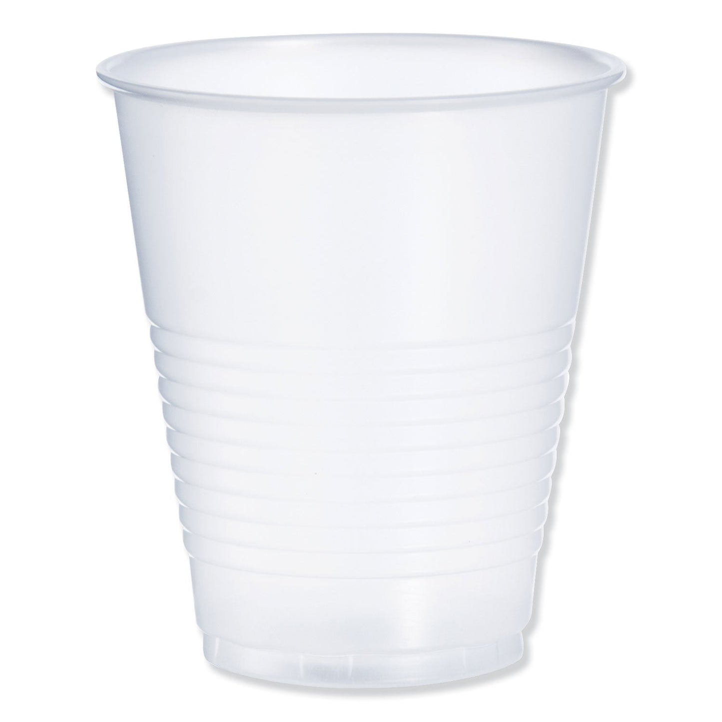 Dart High-Impact Polystyrene Squat Cold Cups, 12 oz, Translucent, 50 Cups/Sleeve, 20 Sleeves/Carton