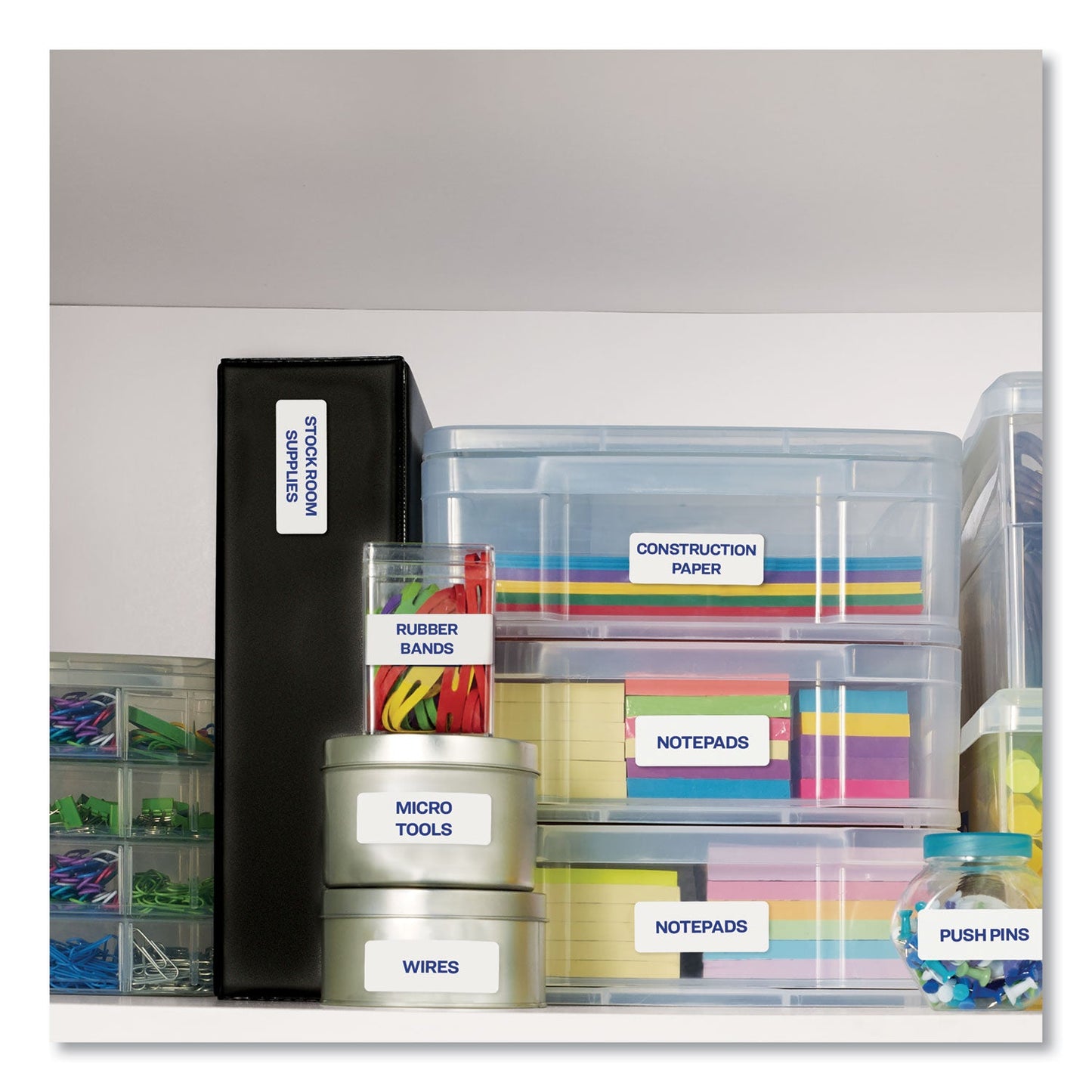 Avery Easy Peel White Address Labels w/ Sure Feed Technology, Inkjet Printers, 1 x 4, White, 20/Sheet, 100 Sheets/Box