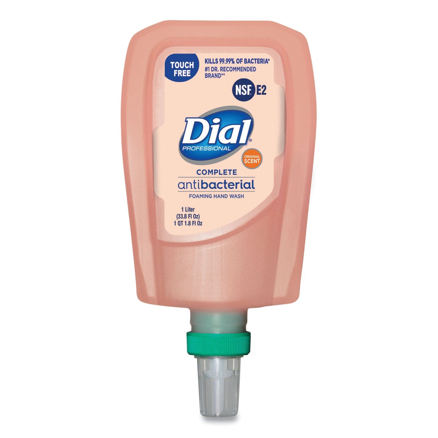 Dial Antibacterial Foaming Hand Wash Refill for FIT Touch Free Dispenser, Original, 1 L