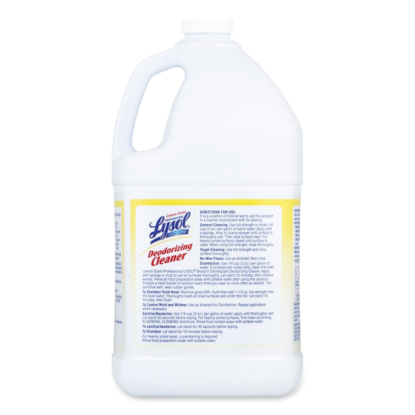 Professional LYSOL Disinfectant Deodorizing Cleaner Concentrate, 1 gal Bottle, Lemon Scent