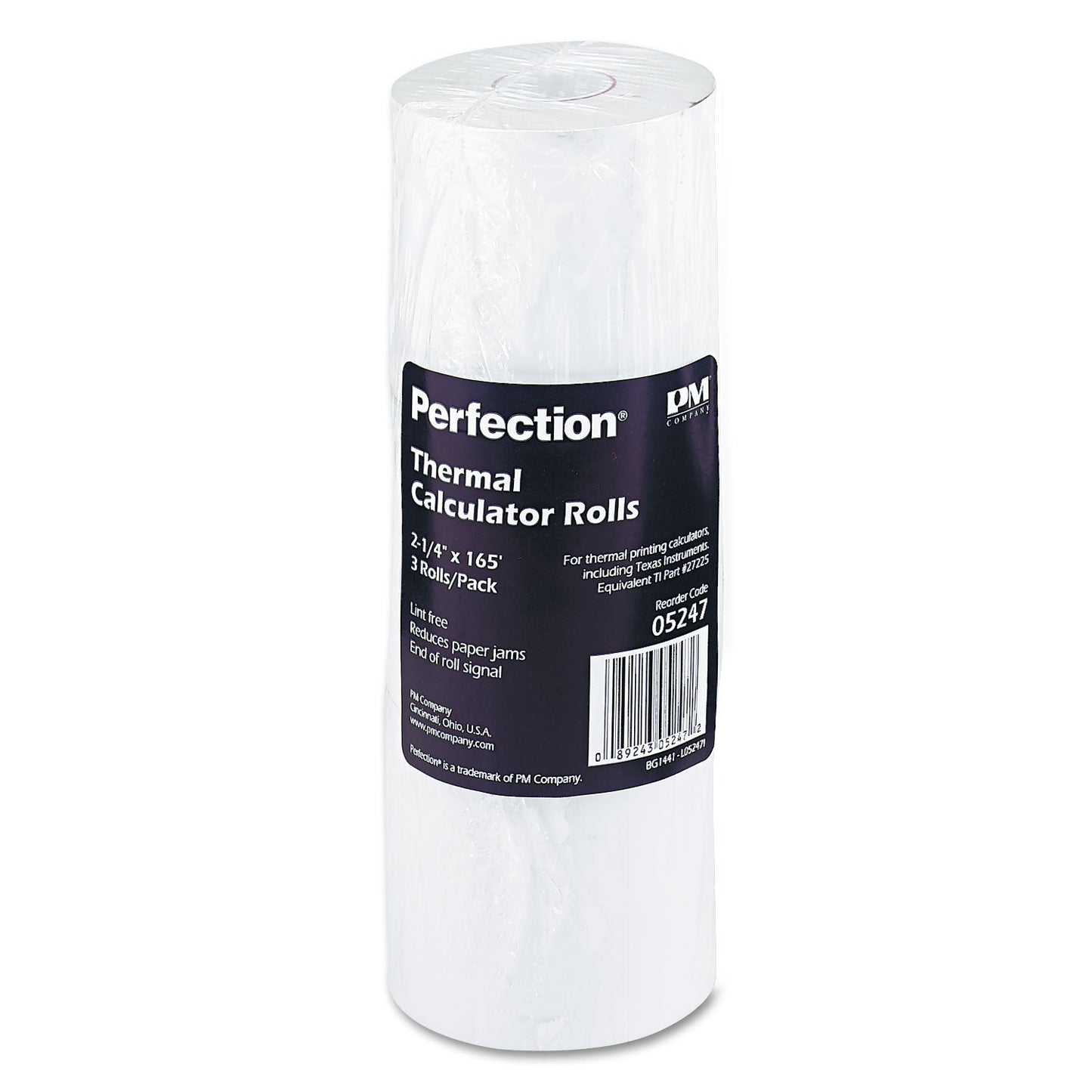 Iconex Direct Thermal Printing Thermal Paper Rolls, 2.25" x 165 ft, White, 3/Pack