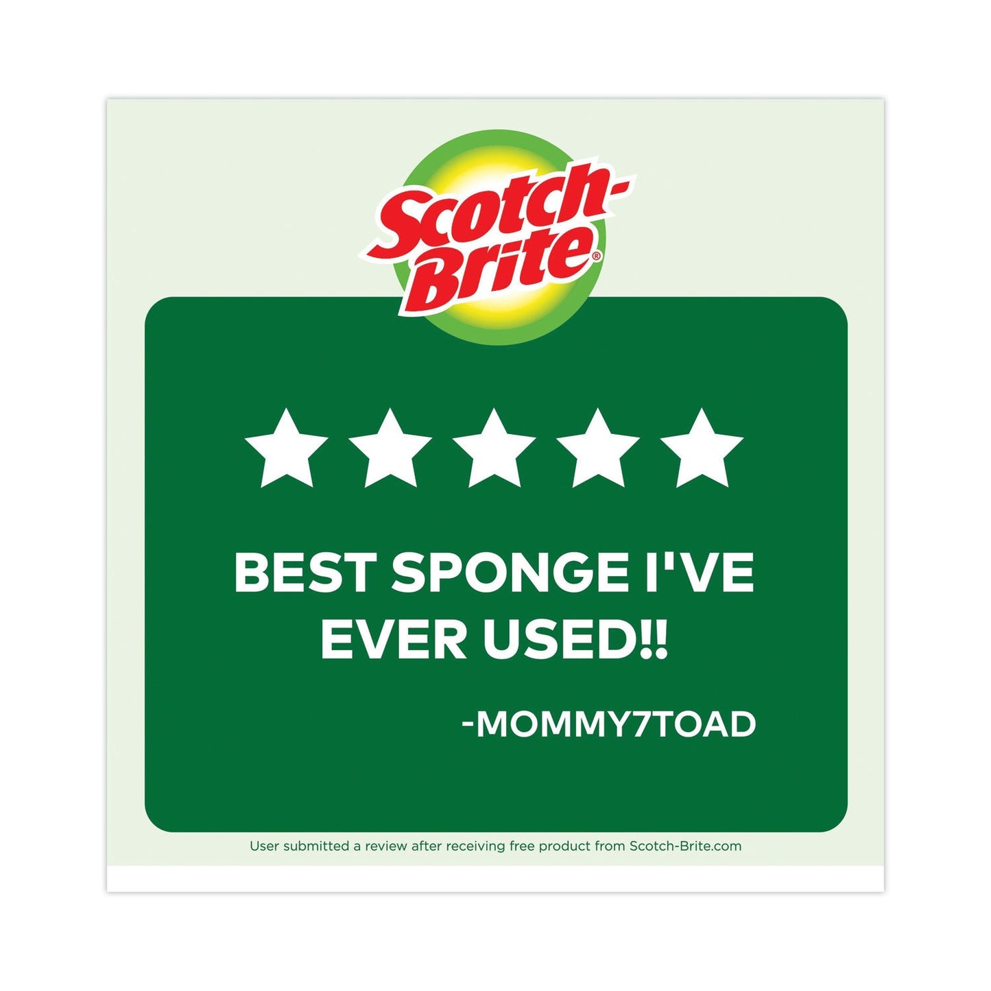 Scotch-Brite Heavy-Duty Scrub Sponge, 4.5 x 2.7, 0.6" Thick, Yellow/Green, 6/Pack