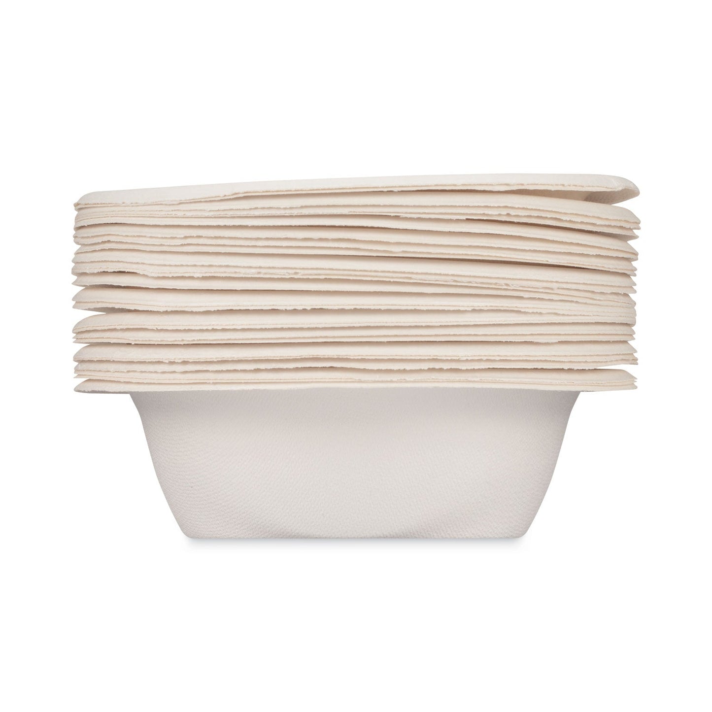 Hefty ECOSAVE Tableware, Plate, Bagasse, 6.75" dia, White, 30/Pack
