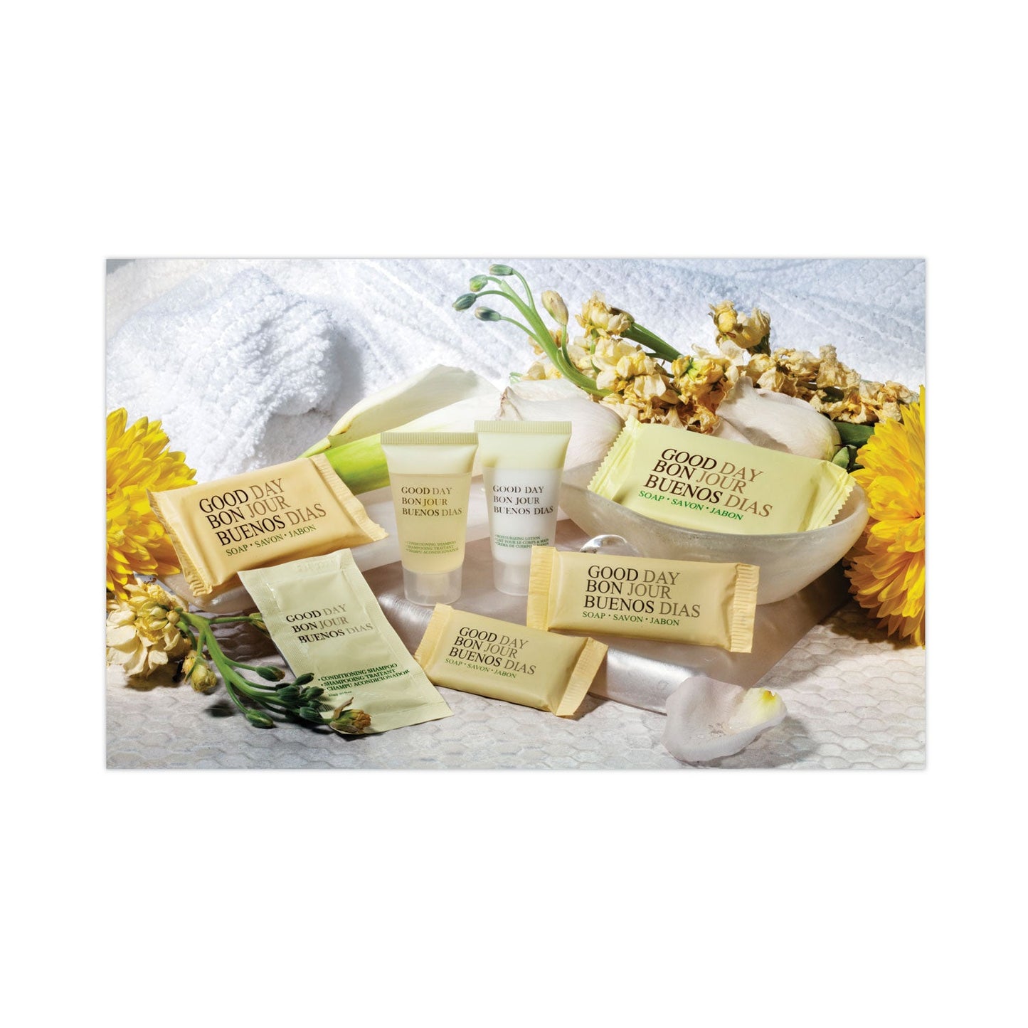 Good Day Unwrapped Amenity Bar Soap with PCMX, Fresh Scent, # 1 1/2, 500/Carton