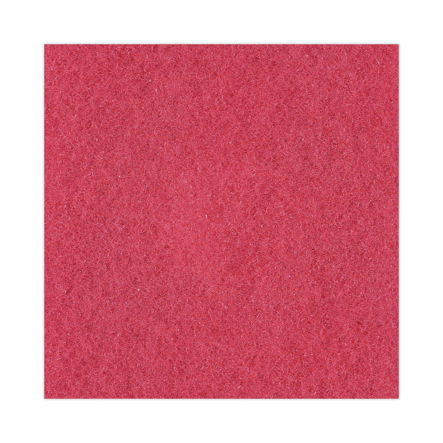 Boardwalk Buffing Floor Pads, 16" Diameter, Red, 5/Carton