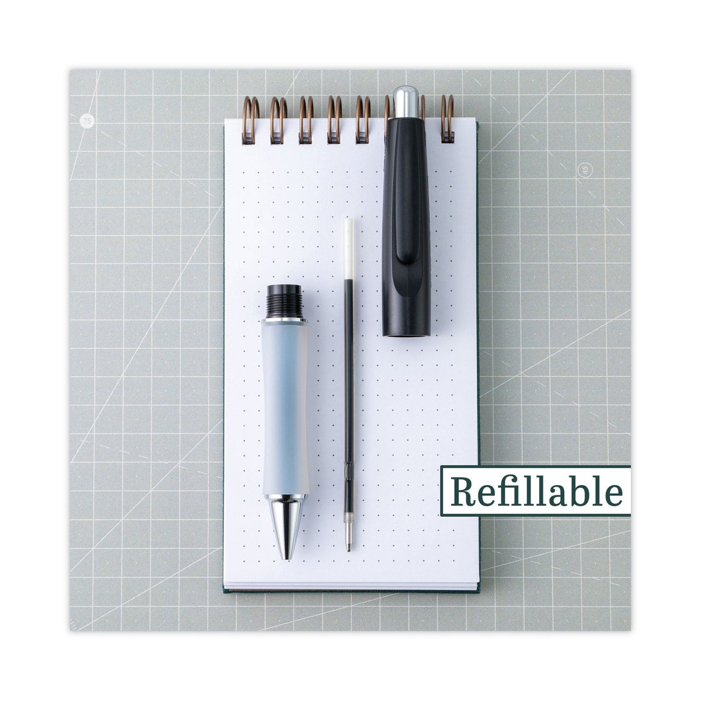 Pilot Dr. Grip Ballpoint Pen, Retractable, Medium 1 mm, Blue Ink, Navy Barrel